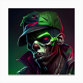 Hip Hop Zombie Canvas Print