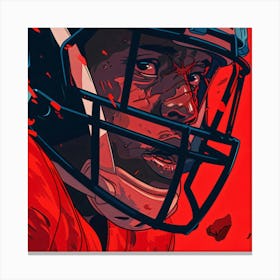 American Football Player Canvas Print