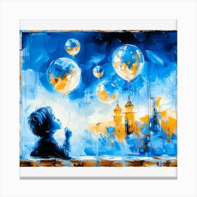 Bubbles In The Sky Canvas Print