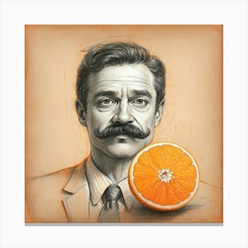 Man With Mustache Canvas Print