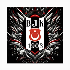 Beşiktaş J.K Logo Wall Art 14 Canvas Print