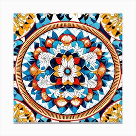 Tiled Mandala Canvas Print