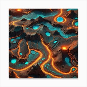 Lava Landscape Canvas Print