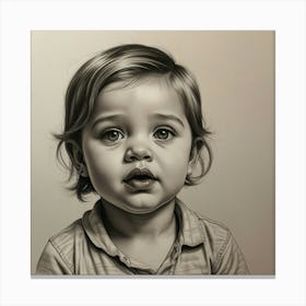 Portrait Of A Baby 5 Canvas Print