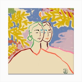 Gemini Square Canvas Print