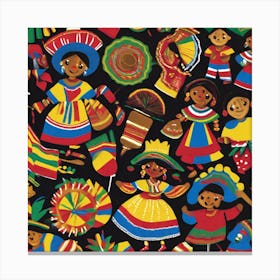 Mexican Folk Art 3 Canvas Print