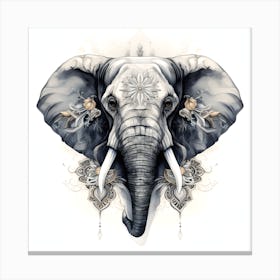 Elephant Series Artjuice By Csaba Fikker 015 1 Canvas Print