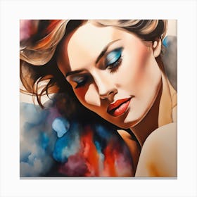 Portrait Of A Woman 5 Canvas Print