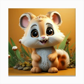 Cute Little Squirrel Canvas Print