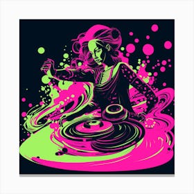 Dj Dj Canvas Print