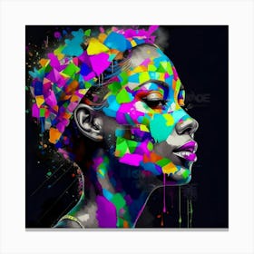 Colorful Woman Canvas Print