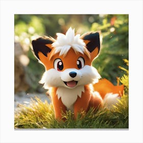 Pokemon Fox 4 Canvas Print