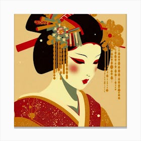 Japan Geisha Visual 102 Canvas Print