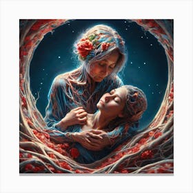 Mother And Daughter Canvas Print