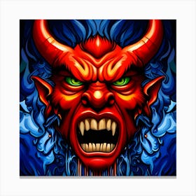 Devil Head 21 Canvas Print