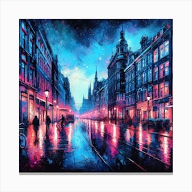 Europe in Rain 2 Canvas Print