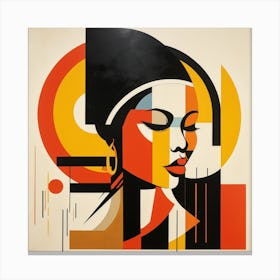 Bauhaus Jamaican Woman 03 Canvas Print