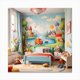 Children'S Bedroom Canvas Print