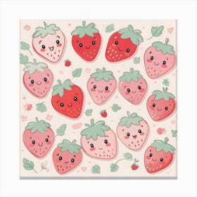 Strawberries Fruits Canvas Print