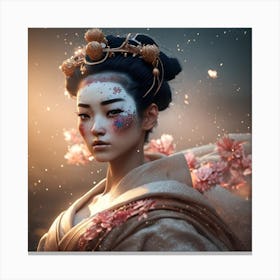 Geisha 4 Canvas Print