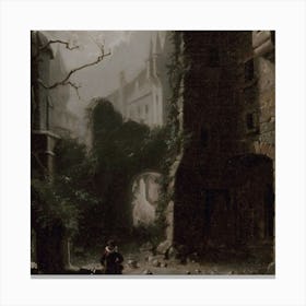 Scene From A Castle Canvas Print