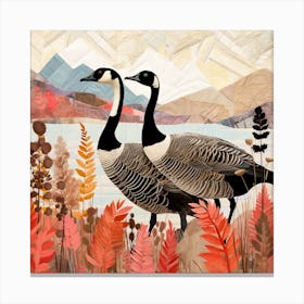 Bird In Nature Canada Goose 1 Canvas Print
