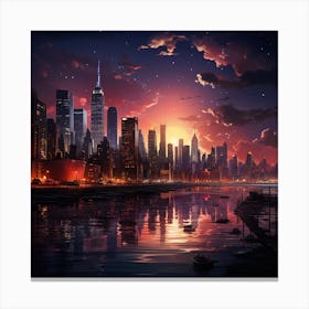 New York City Skyline 1 Canvas Print