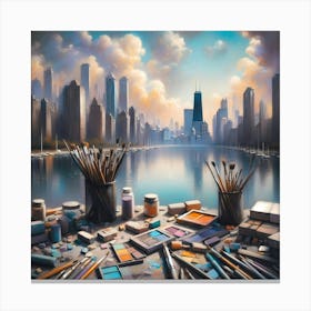 Chicago Cityscape 1 Canvas Print