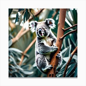 Koala In Tree Canvas Print