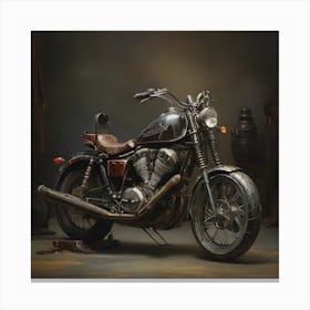 Vintage Motorcycle Canvas Print