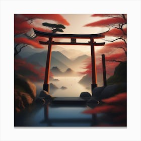 Japanese Tori Gate Canvas Print