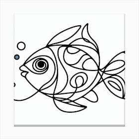 Fish Picasso style 4 Canvas Print