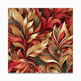 Abstract Floral Pattern 1 Canvas Print