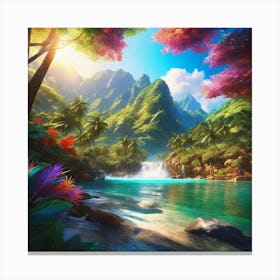 Hawaiian Landscape 1 Canvas Print