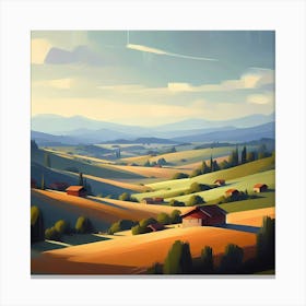 Landscape Painting 134 Canvas Print