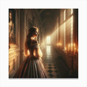 Woman By The Window 1 Canvas Print