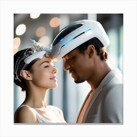 Futuristic Wedding 3 Canvas Print