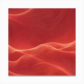 An Abstract Background Of Red, Swirling Lines That Resemble Waves Canvas Print