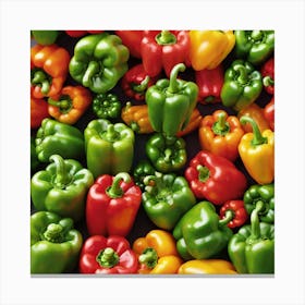 Colorful Peppers 49 Canvas Print