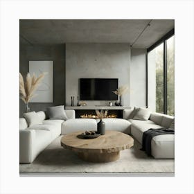 Modern Living Room 147 Canvas Print