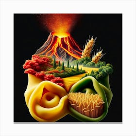 Ad For Pasta Canvas Print