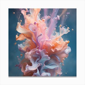 Colorful Splashes Of Paint Canvas Print