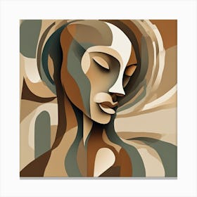 Abstract Of A Woman 3 Canvas Print