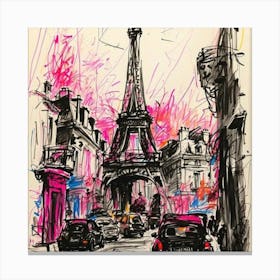 Paris Eiffel Tower Canvas Print