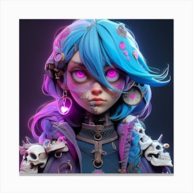 Steampunk Girl 1 Canvas Print