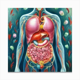 Organs Of The Human Body 17 Canvas Print