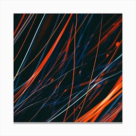 Abstract Light Lines 3 Canvas Print