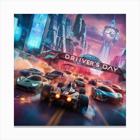 Driver'S Day Canvas Print