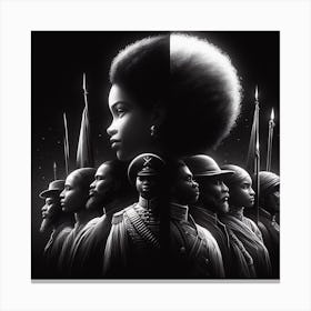 Black History Month Poster Canvas Print