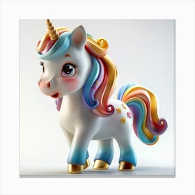 Unicorn 3d Model 15 Canvas Print